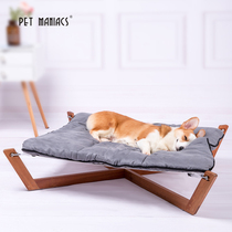 Pet solid wood bed Kennel Dog Bed Four Seasons Universal Universal dog cat nest pet nest solid wood pet hammock removable and washable