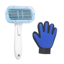 Pet needle comb steel needle row comb dog self-cleaning comb kitten open needle to float hair comb cat gloves cleaning supplies