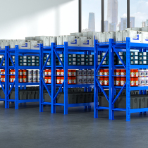 Heavy Duty Warehouse Warehousing Express Shelf Storeroom Goods Shelf Storage Shelf Multilayer Home Storage Iron Racks