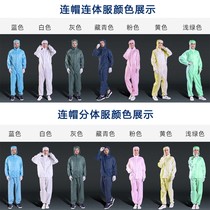 Dust-proof clothing industrial dust factory spray paint conjoined ultra-clean room electrostatic suit large size overalls construction site men and women