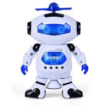 New 2021 new electric dazzle dance robot light music Infrared dance rotating space robot night light childrens toys ins