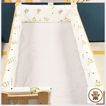 Splicing bed perimeter Soft pack newborn baby crib fence Soft pack bed perimeter anti-collision crib three-sided bed fence