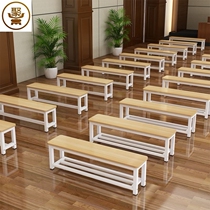 Against the wall steel wood shoe stool bathroom bench bench dressing room long stool gym rest long bench table wooden bench