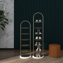 Simple door small narrow shoe shelf multi-layer household economy indoor good-looking storage artifact Net red dormitory shoe cabinet