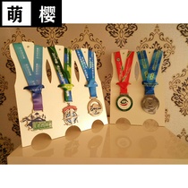 36cm high small waist medal hanger photo frame medal collection display marathon cross-country running reward table