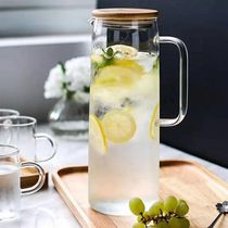 Cold kettle glass heat-resistant high temperature explosion-proof household large-capacity water bottle cold white water cup teapot set cool kettle