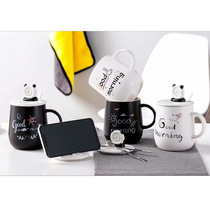 Korean cartoon animal mug mobile phone holder cover water Cup 520 personality ceramic cup advertising
