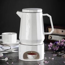 Simple ceramic teapot tea set 1200ml large pot large capacity cool kettle with lid bubble teapot flower teapot