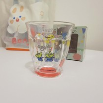 Cartoon glass brushing mouthwash Cup Cute Toy Story water cup Milk Cup fruit juice cup couple Cup box