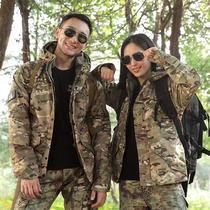 Submachine clothes suit thickened male winter Anti-cold and warm 2021 outdoor sports Suburban Travel travel anti-scraping and abrasion resistant female