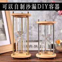  Hourglass timer that can be sanded by yourself Creative Sand diy glass bottle Wishing bottle Homemade gift lettering