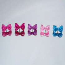 Unique and cute little sweet potato with the same bow rose red pearlescent popular screw titanium steel to reduce sensitive ear bone nails