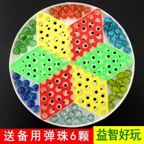 Large glass bead marbles checkers adult casual games childrens educational toys acrylic marble checkers