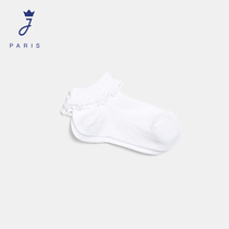 Jacadi) Arkadi French spring summer girls solid cotton socks 2022342
