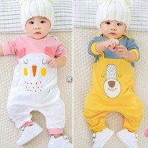 Male and female baby one-piece 2021 spring and autumn baby clothes Haiyi newborn childrens clothes 0-13689 months 2 years old