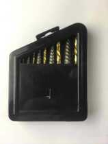 Factory direct 10pc piece set screw remover set iron box inch drill bit picker bolt removal