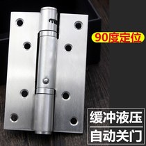 Invisible door hinge door closer buffer hydraulic spring hinge loose leaf 5