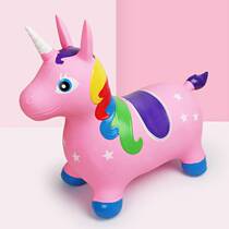 Childrens inflatable jumping horse jumping jumping deer increase thickened inflatable inflatable wooden horse pony baby mount childrens toys