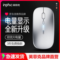 Infik Rechargeable Wireless Mouse mute photoelectric boys and girls desktop notebook office game Bluetooth Universal