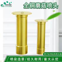 All copper Mushroom Fountain Nozzle outdoor small small Fountain Fountain fish pond park landscaping full copper 4 points 6 points