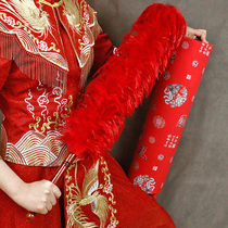 New red feather duster dust removal ash cleaning wedding supplies wedding dowry items household non-hair loss