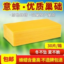 Beekeeping appliance Honey Honeycomb Basic Honeycomb honey Honey Honeycomb Base 30 Pieces Beeswax Base Honeybee Box