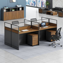 Staff office table and chair combination 46 people Office Desk staff station screen partition card position simple modern