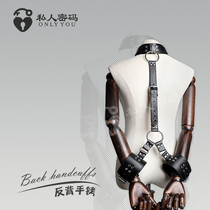 SM torture device sex tonic female with back restraint alternative toy sex tuning leather handcuffs tied rope