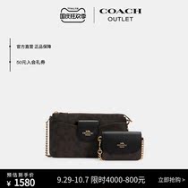 (4000-800)COACH Ole Womens Bag Classic Logo POPPY shoulder bag
