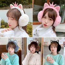 Ear cover women winter warm earmuffs earmuffs earmuffs winter ladies earmuffs cute cat ears folding
