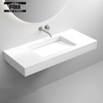 Hidden one-piece matte white washbasin toilet bathroom washbasin wall hanging type sub-basin custom