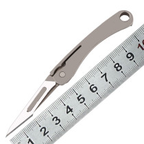 Titanium alloy mini knife Multi-function portable portable utility knife EDC engraving manual folding paper cutter outdoor
