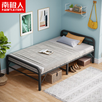 Folding bed single bed household rental room simple office lunch bed portable nap lounge chair hard board escort bed