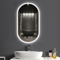 Smart bathroom mirror with light led wall Wall toilet anti-fog mirror toilet wall frameless makeup toilet mirror