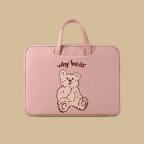 Cartoon computer bag MacBook Apple pro13 3-inch air13 female portable Lenovo Xiaoxin HP Huawei matebook14 Xiaomi DELL cute notebook