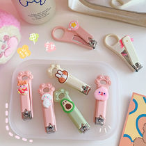 Cartoon cute nail clipper nail clipper student single Korean ins girl heart adult small manicure tool