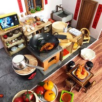 Mini kitchen small kitchen utensils really cooking Net Red children children cooking really cooked real reduced version full set