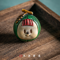 Deer Antlers Root Paid-End Dyeing Jewelry Earthly Watermelon Fragrant Pear Mountain Bamboo Multigirl Pendant accessories Pendant Pendant