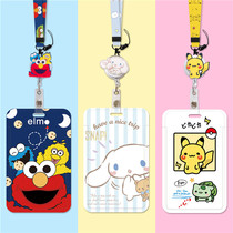 Cartoon cute easy-to-pull buckle clip with retractable buckle hospital doctor nurse breast Card Factory brand bus student school card work card license cover protective cover custom employee badge Bud clip