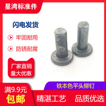  Xingwan standard parts iron color GB109 flat head iron rivets Solid￠2￠2 5￠3￠4￠5￠6￠81