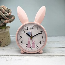 Silent small alarm clock creative cartoon childrens special bedroom bedside clock Student clock desktop cute clock ornaments