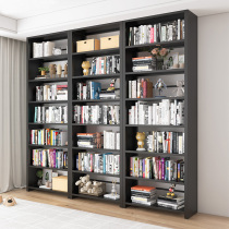 Iron bookshelf living room simple floor custom floating window storage shelf library bookcase children's office bookshelf