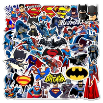 45 pieces DC Batman Superman Suitcase Trolley Case Laptop Skateboard Guitar Waterproof Graffiti Sticker