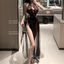 Erotic lingerie sheer cheongsam uniform seduction passion set midnight charm bed clothes sexy pajamas suits