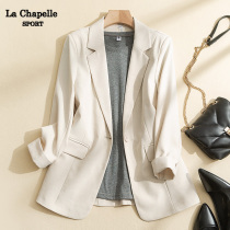 Lashabelle Womens dress Western suit First spring slim fit Casual Little Suit Pure Color Suit Jacket Womans small subblouse