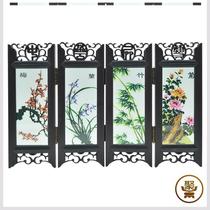Mini Small Screen Swing Piece Decorations Desktop Living Room Furnishing Pint China Wind Terrace Screen Handicraft Gift Gift