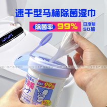 Japan Kobiashi pharmaceutical toilet toilet toilet ring alcohol disinfection sterilization sterilization disposable cleaning wet paper towel can toilet flush