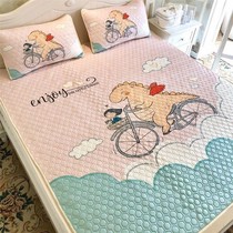 Southern life thickened latex mat three-piece ice silk mat student dormitory bed mat summer washable folding