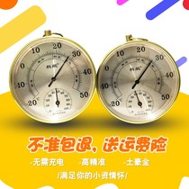 Cowarship Groundhooku Gold And Moisture Meter Precision Baby House Domestic Indoor Hanging Type Thermometer High Precision Wall-mounted