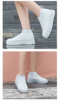 Rain shoe cover womens non-slip thick wear-resistant transparent water shoe foot cover silicone rain boot cover outdoor rain waterproof shoe cover